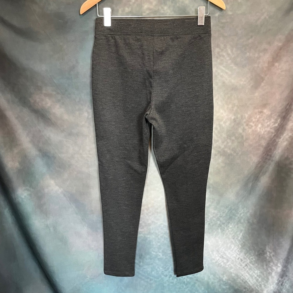 Lou & Grey Dark Gray Soft Ponte Knit High Rise Leggings Pants Womens‎ Medium - Picture 2 of 4